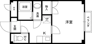 アムール もみの木【201号室】の間取り