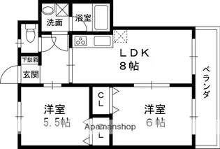 ヴィスタシア【3階】の間取り