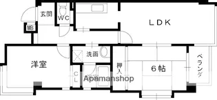 2LDKの間取り画像