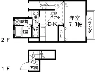 フリーダム【2階】の間取り