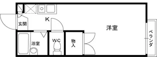 レオパレス土塔I【204号室】の間取り