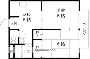 野守ハイツ【1階】の間取り