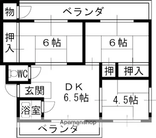3DKの間取り画像