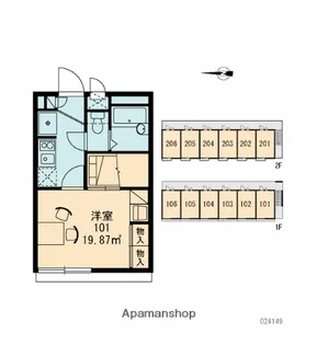 RITZ 香里園【2階】の間取り