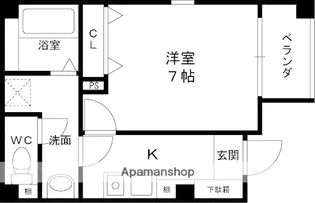 ハーモニーライフ須山【105号室】の間取り