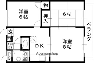 ロビンハイツ【1階】の間取り