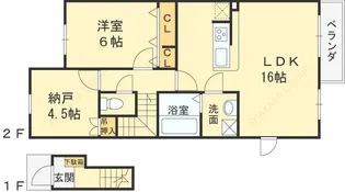 パストラーレシャルム【2階】の間取り