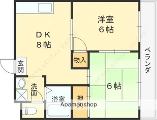 ハイツプライム【3階】の間取り