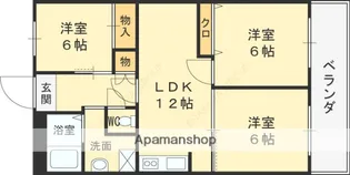 マルニコーポ都島第4【6階】の間取り