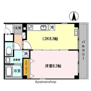 サンセール・アヤ【401号室】の間取り