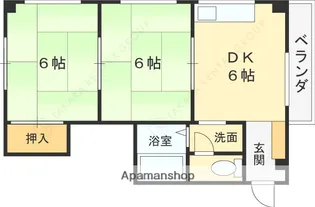 グランデ東香里?【4階】の間取り