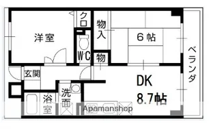 ラリヴェールレスト【307号室】の間取り