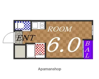 武田第2マンション【401号室】の間取り