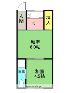 美保マンション【203号室】の間取り