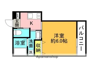 レジデンスサンコー【1階】の間取り