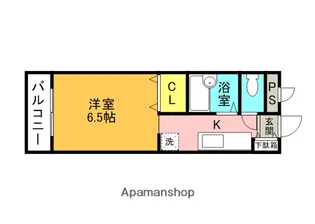 1Kの間取り画像