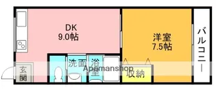 シャンテー御殿山【3階】の間取り