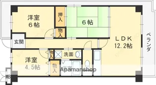 大阪府大阪市鶴見区茨田大宮1丁目【マンション】の間取り