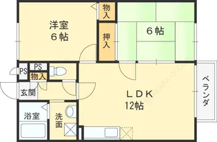 パイン・ステーブル【1階】の間取り