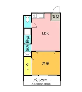シャトル ヨネ【3階】の間取り