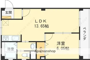 シャトー中島 本館【3階】の間取り