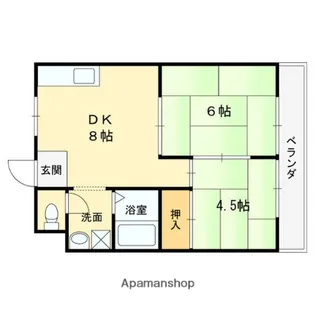 クリアポート福本【4階】の間取り