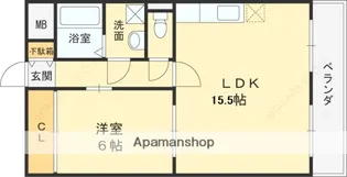 メゾン東野田【2階】の間取り