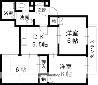レジデンス楠葉【1階】の間取り