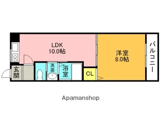 レオハイム長尾Ⅲ【4階】の間取り