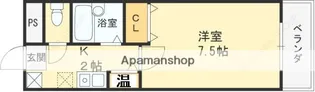 ビオス京橋【5階】の間取り