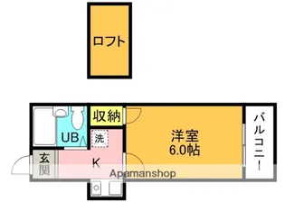 ブリリアント宮之阪【1階】の間取り