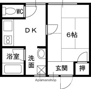 大阪府大阪市鶴見区鶴見2丁目【アパート】の間取り