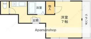 ペントハウス17【701号室】の間取り