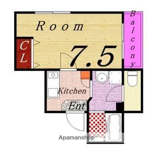 ハイムMH【101号室】の間取り