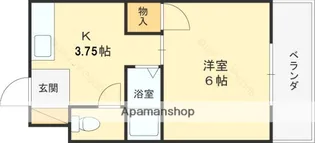 津之江パークハイツ2号館【4階】の間取り