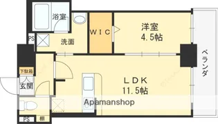 LA CASA京橋【1002号室】の間取り