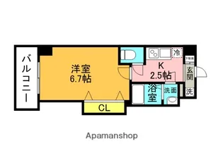 ラグゼ都島北Ⅰ【7階】の間取り
