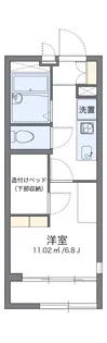 レオパレスポムール【1階】の間取り