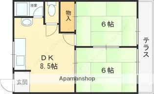 大阪府枚方市船橋本町2丁目【マンション】の間取り