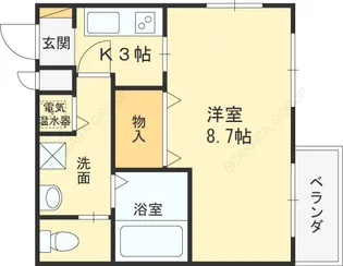 カーサ岡本2丁目【303号室号室】の間取り
