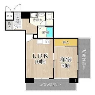 グレース大阪港【305号室】の間取り