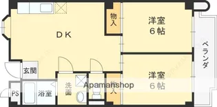 サンライズツイン関目2号館【5階】の間取り