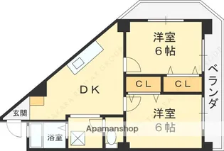ニューフジマンション【2階】の間取り
