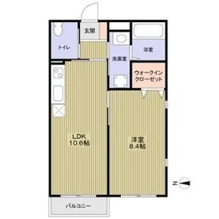 ロータスクレイン【2階】の間取り