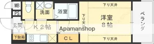 レジュールアッシュ都島【3階】の間取り