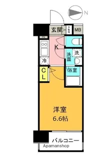 エスリード京橋アミュゼ【9階】の間取り