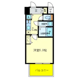 オルゴグラート森ノ宮南館【305号室号室】の間取り