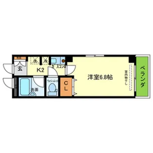 PLEASURE都島【3階】の間取り