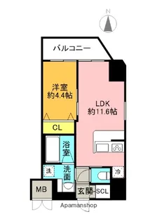 プレジオ都島本通【13階】の間取り