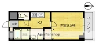 ロイヤルクイーンズパーク関目【6階】の間取り
